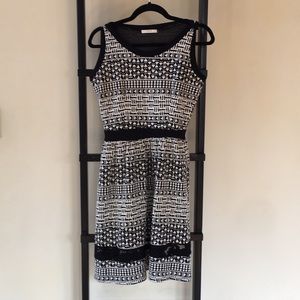 Classic With An Edge — Little Black & White Dress